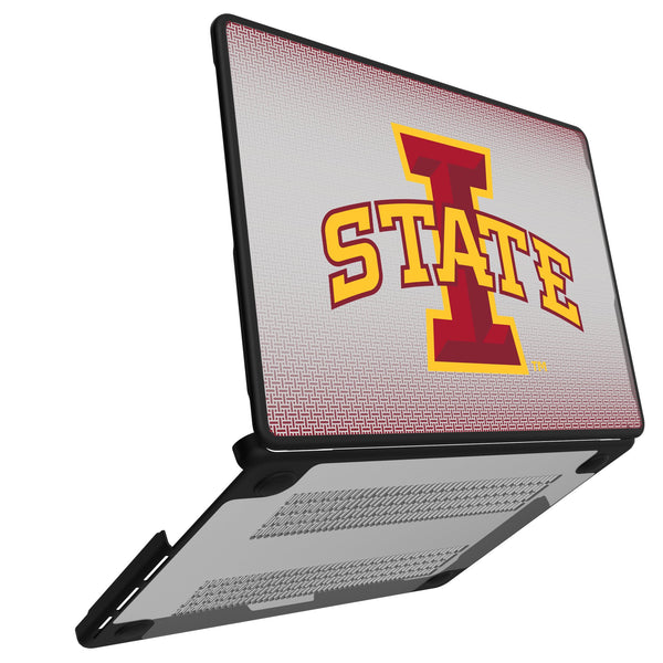 Iowa State University Cyclones Linen MacBook Laptop Case for Apple MacBook Open.Jpg