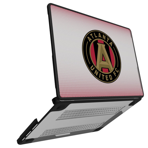Atlanta United FC Linen MacBook Laptop Case for Apple MacBook Open.Jpg