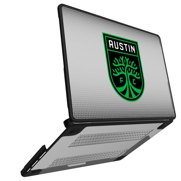 Austin FC Linen MacBook Laptop Case for Apple MacBook Open.Jpg