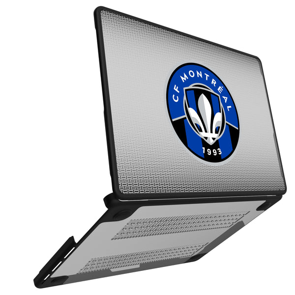CF Montreal Linen MacBook Laptop Case for Apple MacBook Open.Jpg