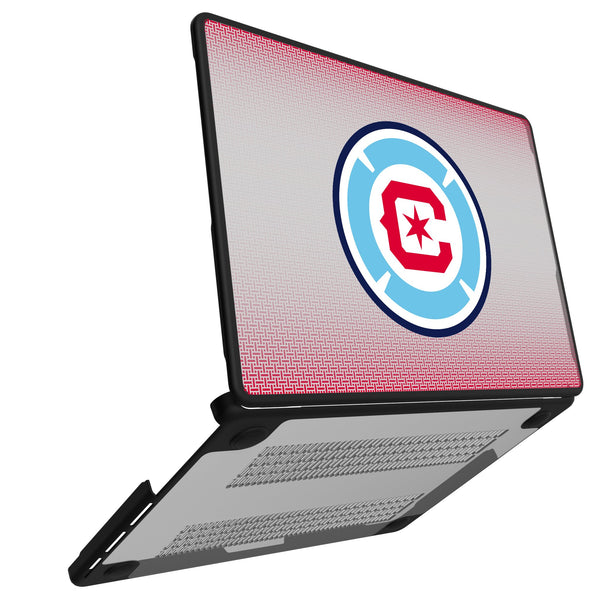 Chicago Fire Linen MacBook Laptop Case for Apple MacBook Open.Jpg