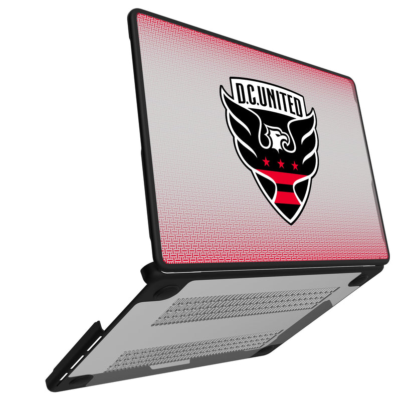 DC United Linen MacBook Laptop Case for Apple MacBook Open.Jpg