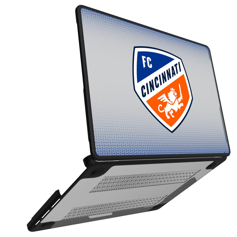 FC Cincinnati  Linen MacBook Laptop Case Open.Jpg