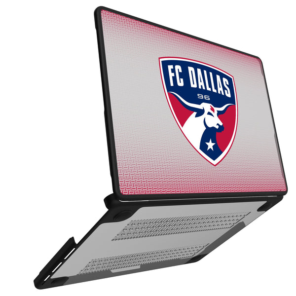 FC Dallas Linen MacBook Laptop Case for Apple MacBook Open.Jpg