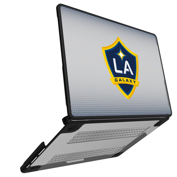 LA Galaxy Linen MacBook Laptop Case for Apple MacBook Open.Jpg
