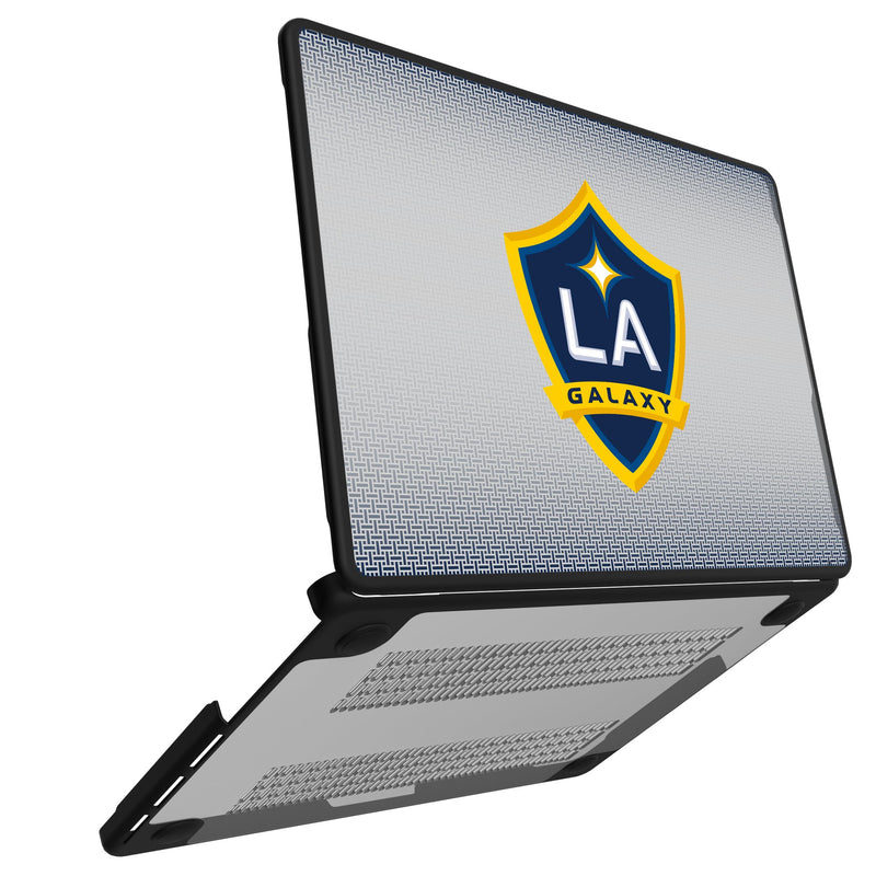 LA Galaxy Linen MacBook Laptop Case for Apple MacBook Open.Jpg