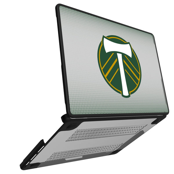 Portland Timbers Linen MacBook Laptop Case for Apple MacBook Open.Jpg