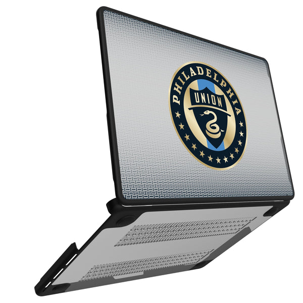 Philadelphia Union Linen MacBook Laptop Case for Apple MacBook Open.Jpg