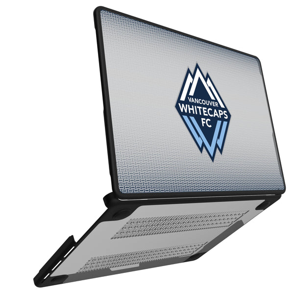 Vancouver Whitecaps Linen MacBook Laptop Case for Apple MacBook Open.Jpg
