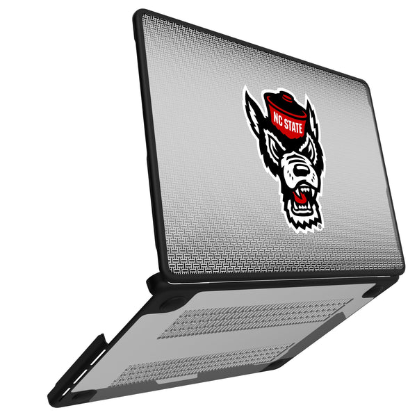 North Carolina State University Wolfpack Linen MacBook Laptop Case for Apple MacBook Open.Jpg