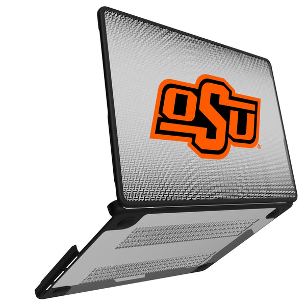 Oklahoma State University Cowboys Linen MacBook Laptop Case for Apple MacBook Open.Jpg