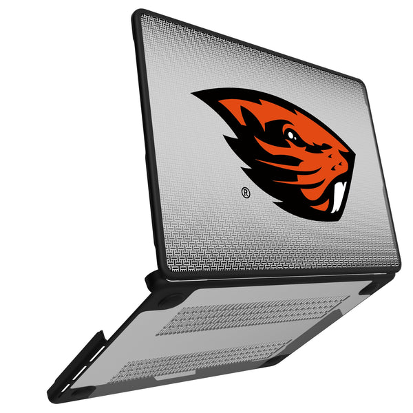 Oregon State University Beavers Linen MacBook Laptop Case for Apple MacBook Open.Jpg