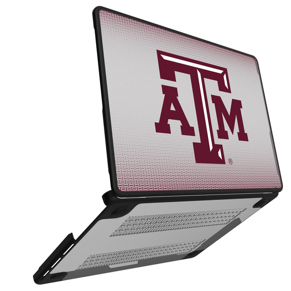 Texas A&M University Aggies Linen MacBook Laptop Case for Apple MacBook Open.Jpg