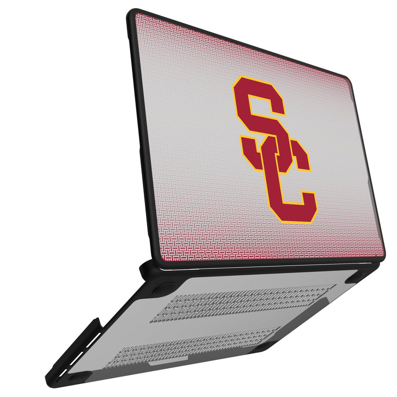 University of Southern California Trojans Linen MacBook Laptop Case for Apple MacBook Open.Jpg