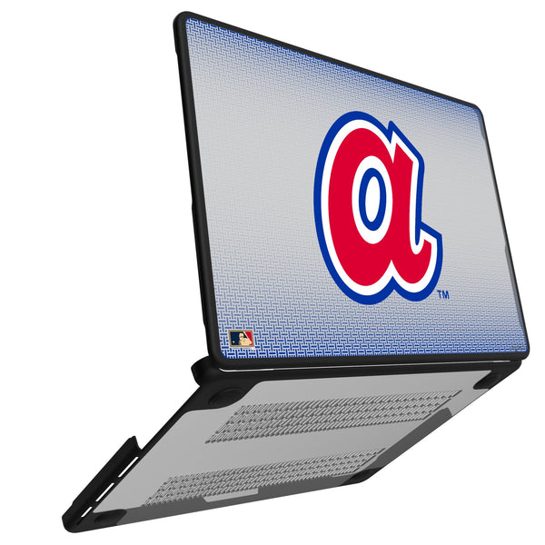 Atlanta Braves 1972-1980 - Cooperstown Collection Linen MacBook Laptop Case for Apple MacBook Open.Jpg