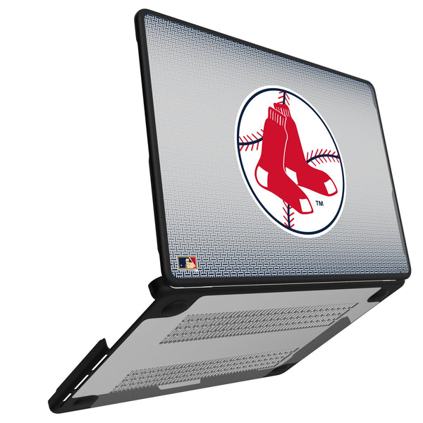 Boston Red Sox 1970-1975 - Cooperstown Collection Linen MacBook Laptop Case for Apple MacBook Open.Jpg
