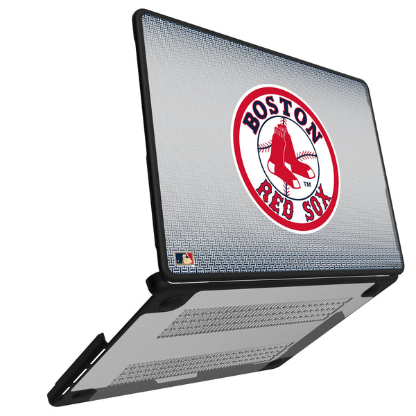 Boston Red Sox 1976-2008 - Cooperstown Collection Linen MacBook Laptop Case for Apple MacBook Open.Jpg