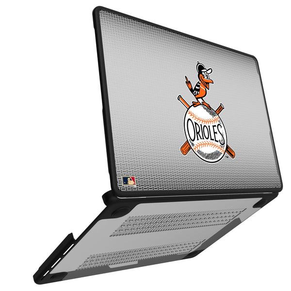Baltimore Orioles 1954-1963 - Cooperstown Collection Linen MacBook Laptop Case for Apple MacBook Open.Jpg