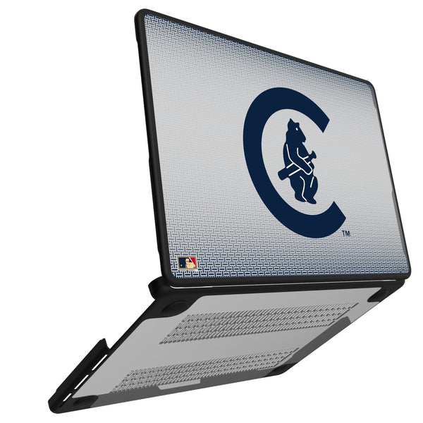 Chicago Cubs 1911-1912 - Cooperstown Collection Linen MacBook Laptop Case for Apple MacBook Open.Jpg