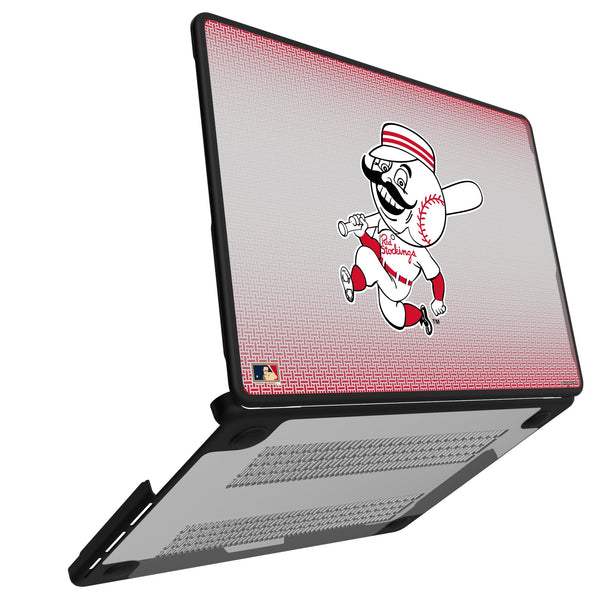 Cincinnati Reds 1953-1967 - Cooperstown Collection Linen MacBook Laptop Case for Apple MacBook Open.Jpg