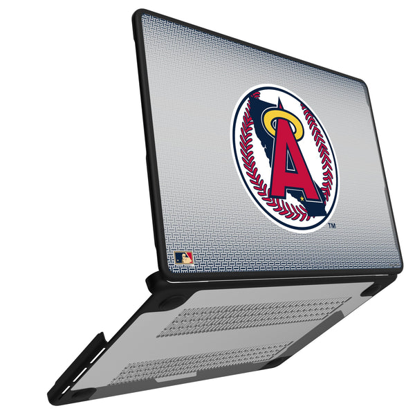 LA Angels 1986-1992 - Cooperstown Collection Linen MacBook Laptop Case for Apple MacBook Open.Jpg
