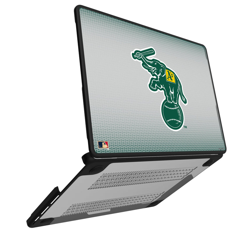 Oakland As Home 1988 - Cooperstown Collection Linen MacBook Laptop Case for Apple MacBook Open.Jpg