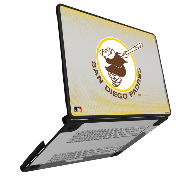 San Diego Padres 1969-1984 - Cooperstown Collection Linen MacBook Laptop Case for Apple MacBook Open.Jpg