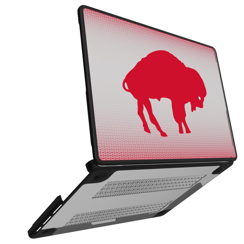 Buffalo Bills Historic Collection Linen MacBook Laptop Case for Apple MacBook Open.Jpg