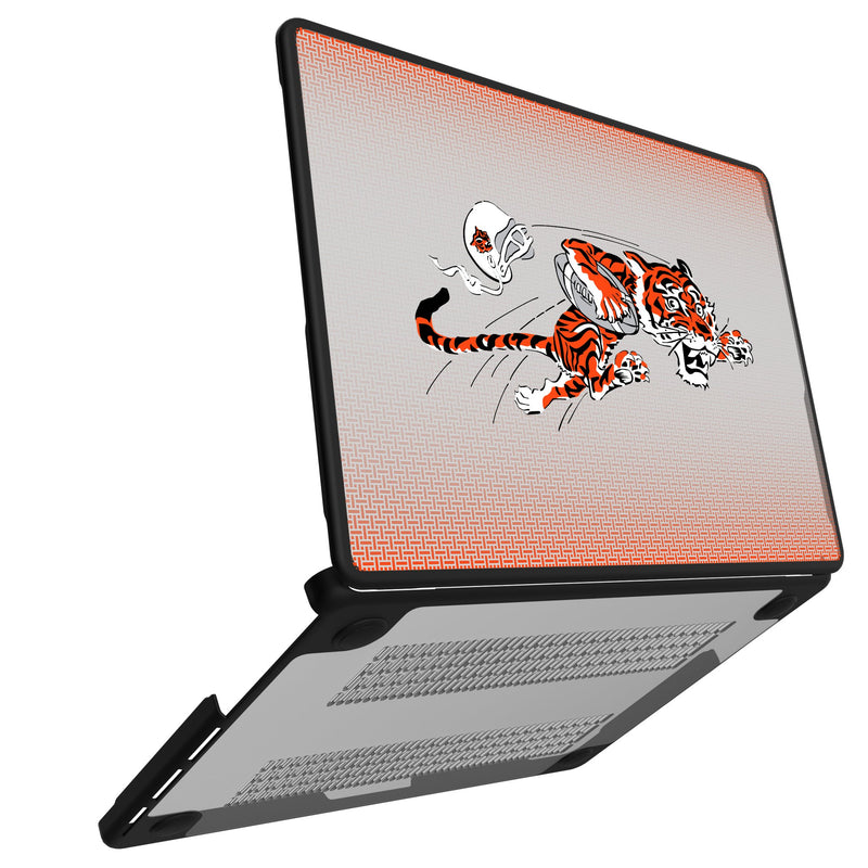 Cincinnati Bengals Historic Collection Linen MacBook Laptop Case for Apple MacBook Open.Jpg