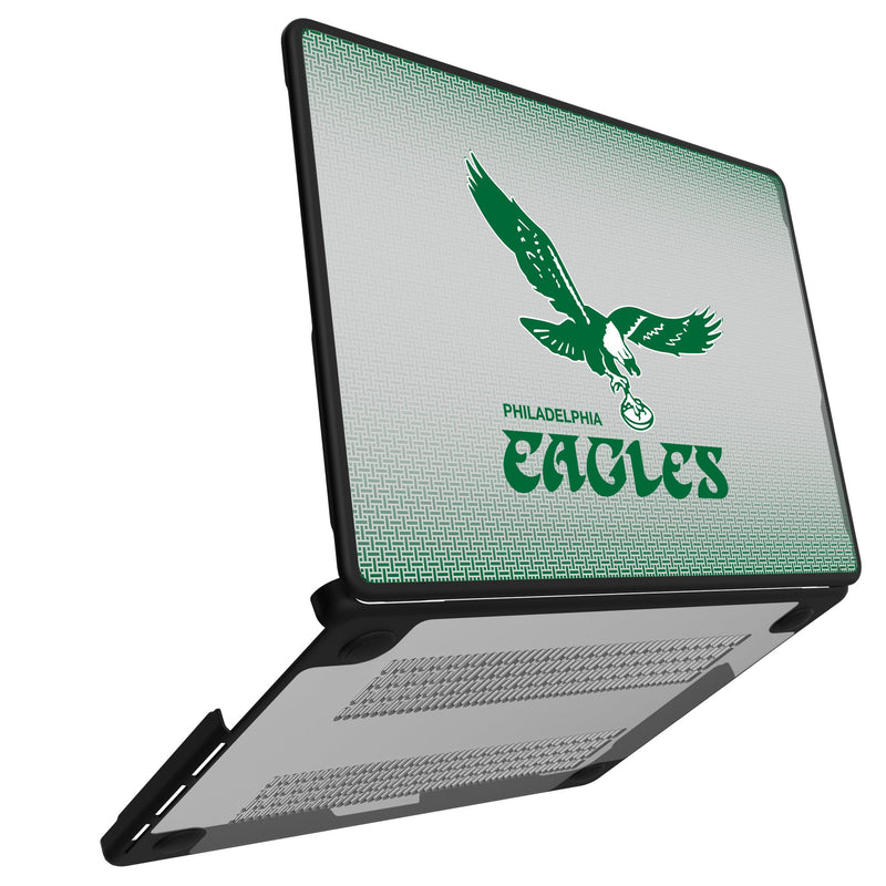 Philadelphia Eagles 1973-1995 Historic Collection Linen MacBook Laptop Case for Apple MacBook Open.Jpg