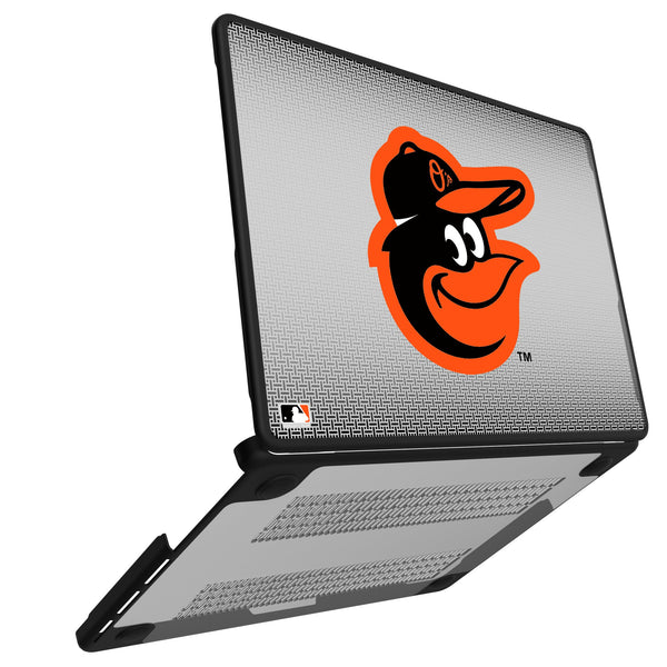 Baltimore Orioles Linen MacBook Laptop Case for Apple MacBook Open.Jpg