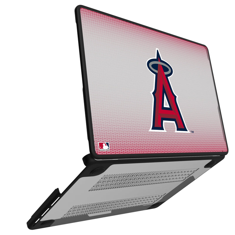 Los Angeles Angels Linen MacBook Laptop Case for Apple MacBook Open.Jpg
