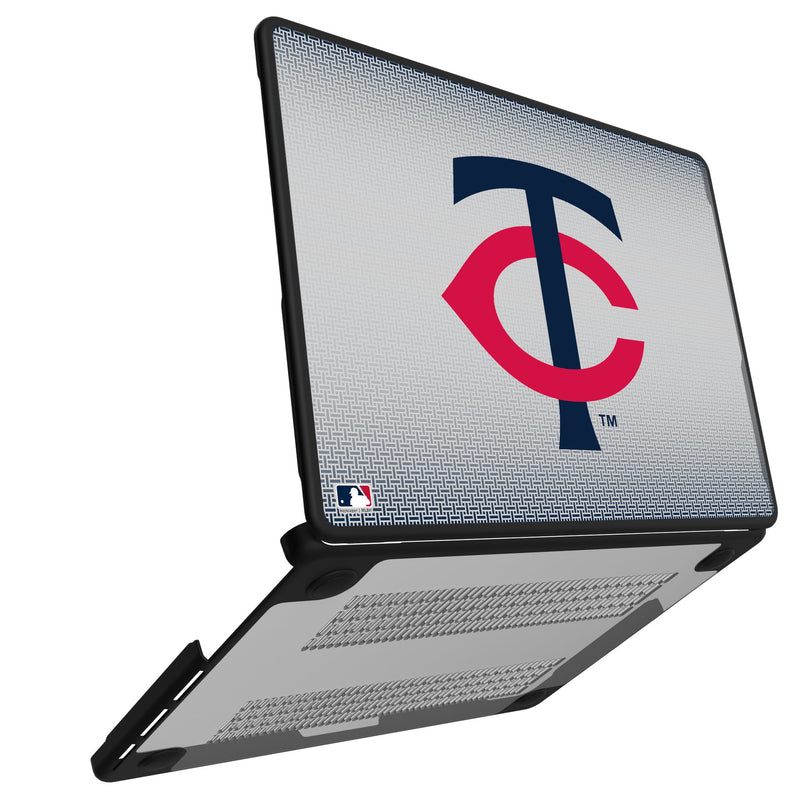 Minnesota Twins Linen MacBook Laptop Case Open.Jpg