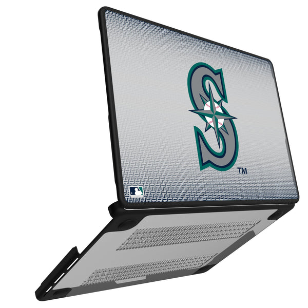 Seattle Mariners Linen MacBook Laptop Case for Apple MacBook Open.Jpg