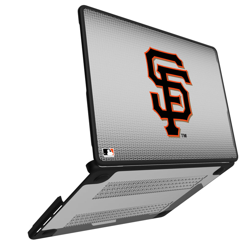 San Francisco Giants Linen MacBook Laptop Case Open.Jpg