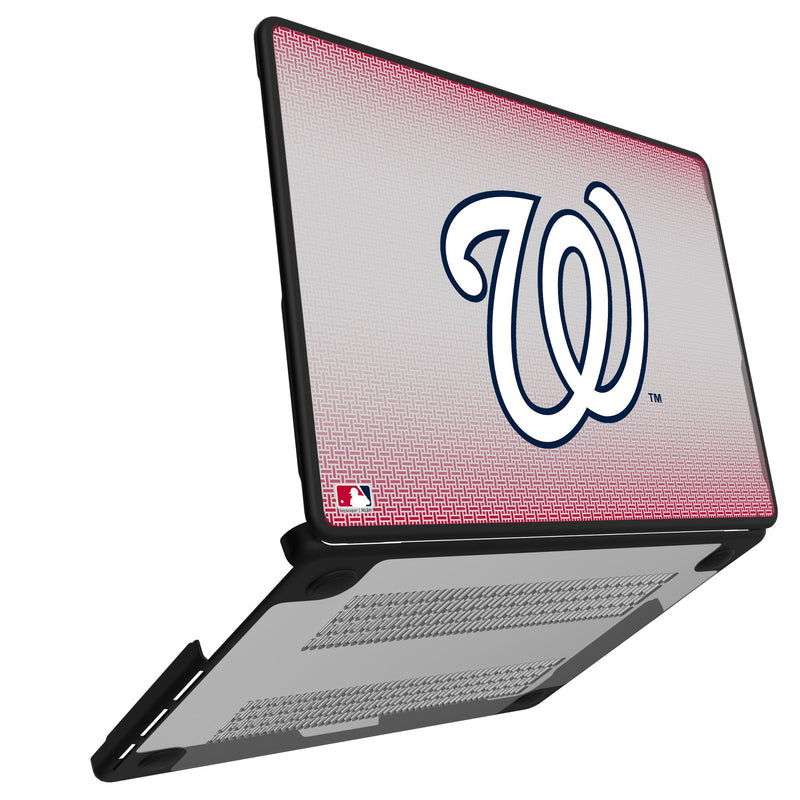 Washington Nationals Linen MacBook Laptop Case for Apple MacBook Open.Jpg