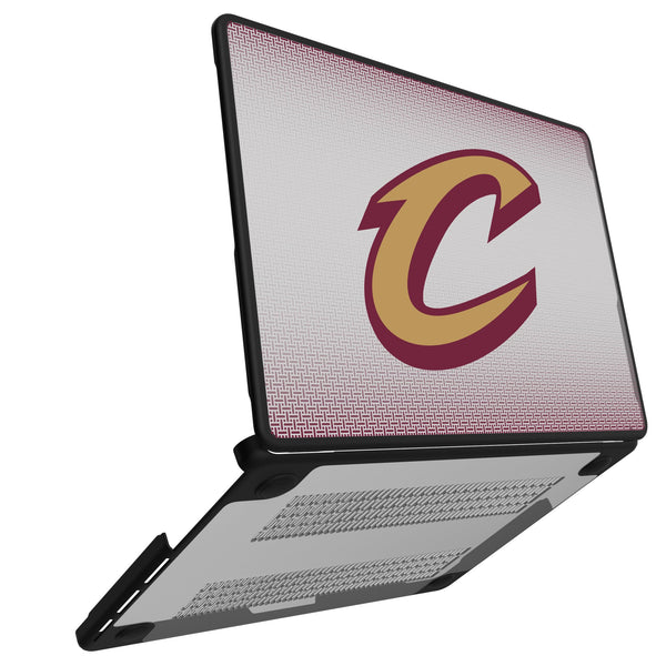 Cleveland Cavaliers Linen MacBook Laptop Case for Apple MacBook Open.Jpg