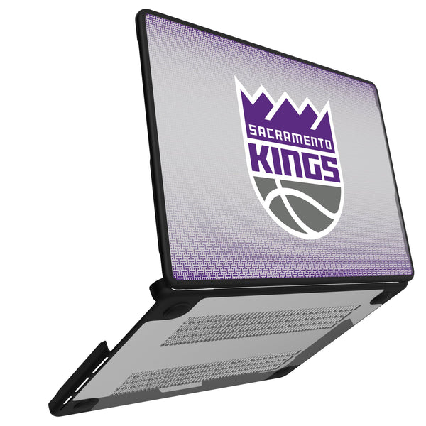 Sacramento Kings Linen MacBook Laptop Case for Apple MacBook Open.Jpg