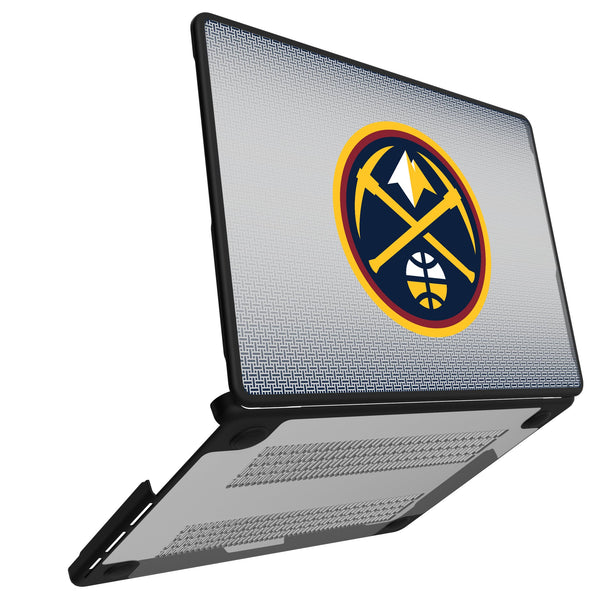 Denver Nuggets Linen MacBook Laptop Case for Apple MacBook Open.Jpg