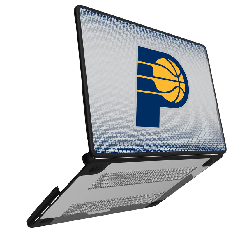 Indiana Pacers Linen MacBook Laptop Case Open.Jpg