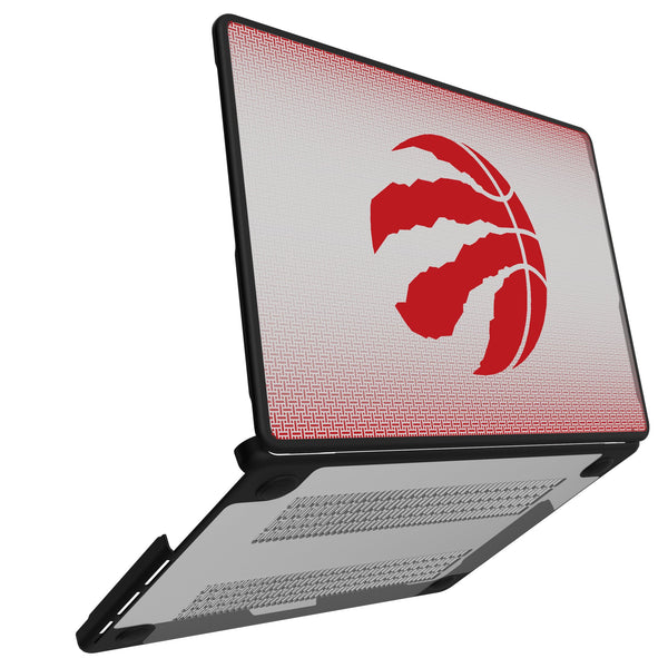 Toronto Raptors Linen MacBook Laptop Case for Apple MacBook Open.Jpg