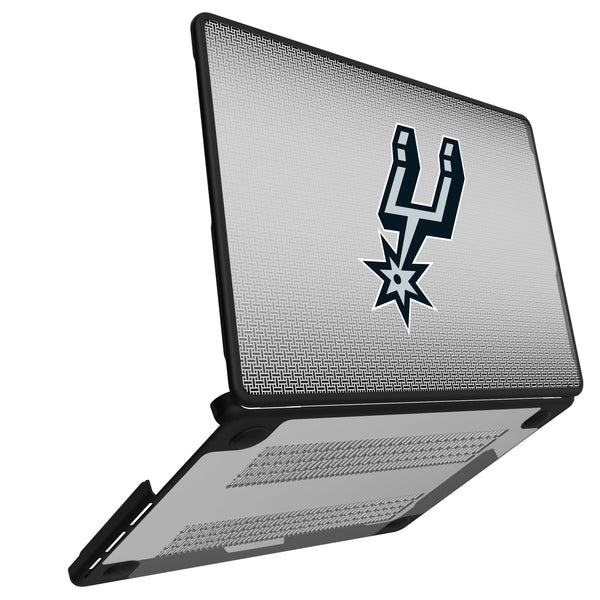 San Antonio Spurs Linen MacBook Laptop Case for Apple MacBook Open.Jpg