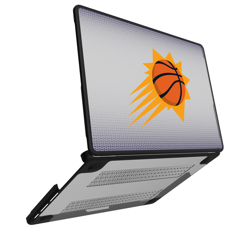 Phoenix Suns Linen MacBook Laptop Case for Apple MacBook Open.Jpg
