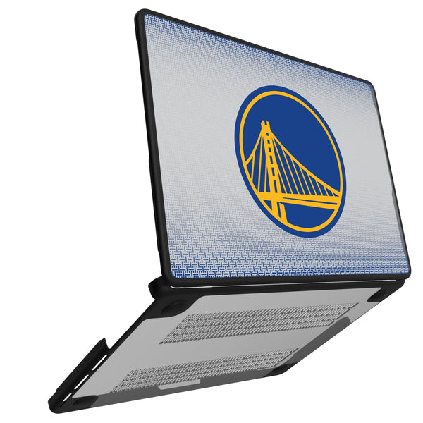 Golden State Warriors Linen MacBook Laptop Case for Apple MacBook Open.Jpg