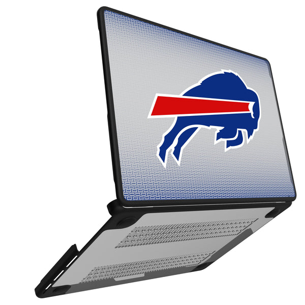 Buffalo Bills Linen MacBook Laptop Case Open.Jpg