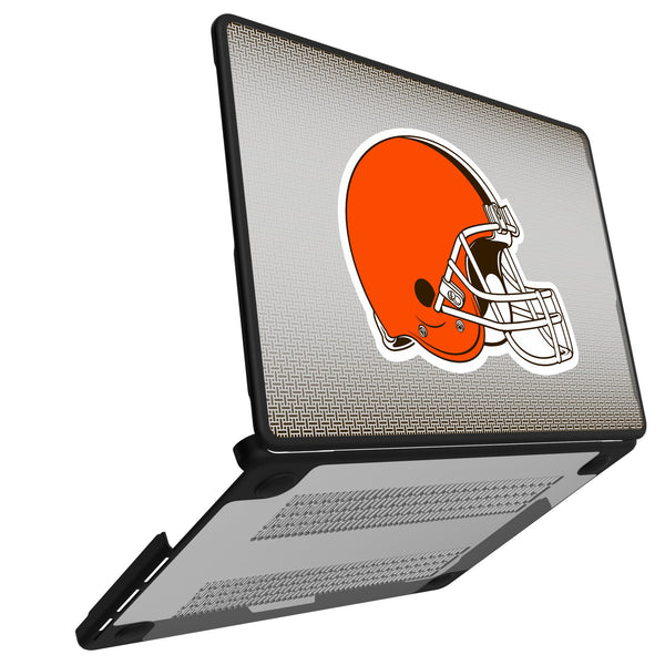 Cleveland Browns Linen MacBook Laptop Case for Apple MacBook Open.Jpg
