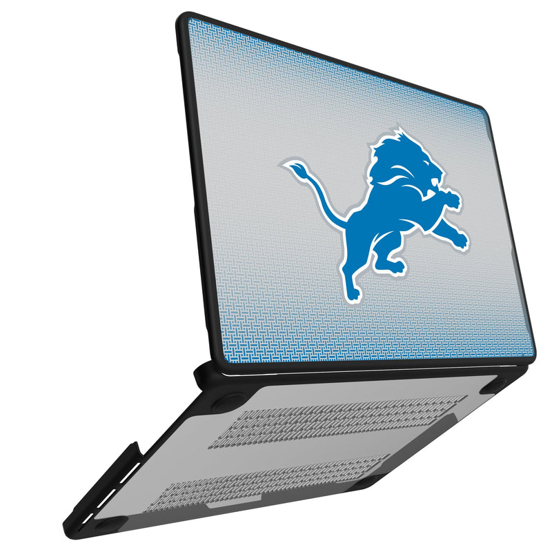 Detroit Lions Linen MacBook Laptop Case for Apple MacBook Open.Jpg