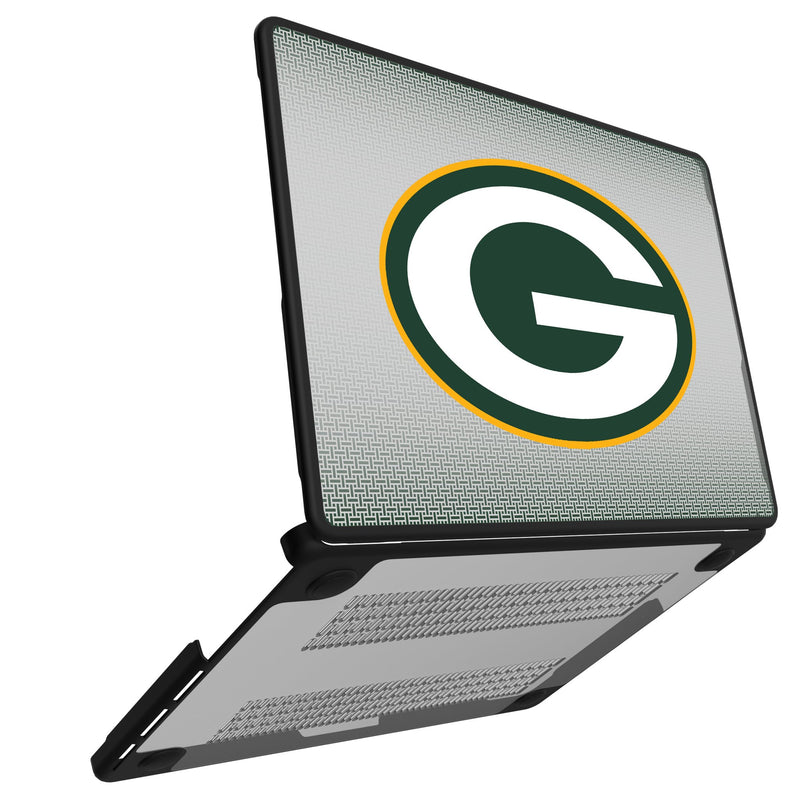 Green Bay Packers Linen MacBook Laptop Case for Apple MacBook Open.Jpg