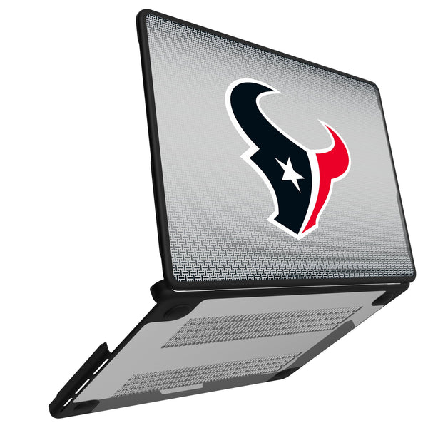 Houston Texans Linen MacBook Laptop Case Open.Jpg