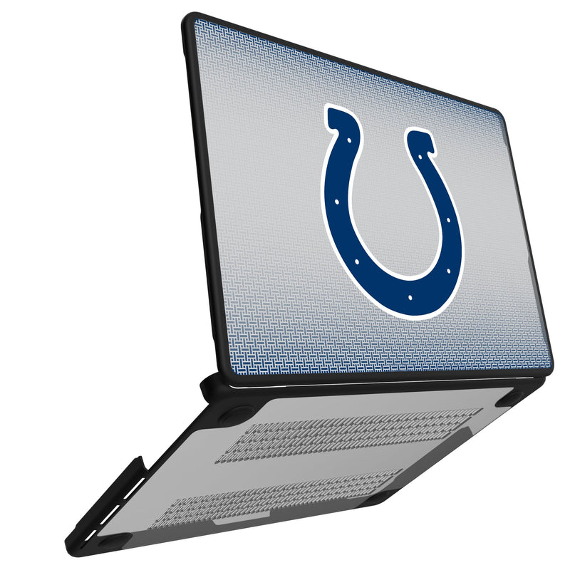 Indianapolis Colts Linen MacBook Laptop Case for Apple MacBook Open.Jpg
